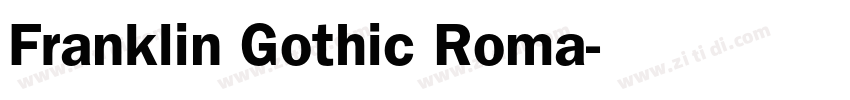 Franklin Gothic Roma字体转换